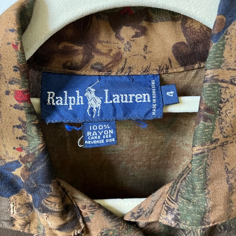 Vintage - Rare - Ralph Lauren Womens Equestrian Hunting Scene - S 4 - Picture 3 of 6